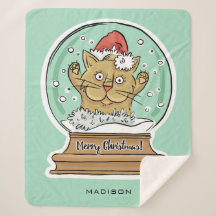 Bonito nome personalizado de gato de Natal engraça