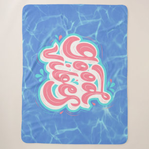 Cobertor Sherpa Bons Vibes Beach/piscina