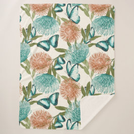 Cobertor Sherpa Borboleta