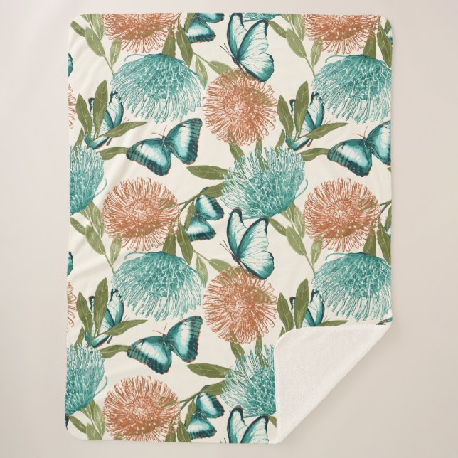 Cobertor Sherpa Borboleta (Frente)