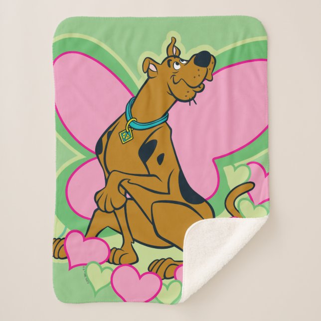 Cobertor Sherpa Borboleta bonito Scooby-Doo (Frente)
