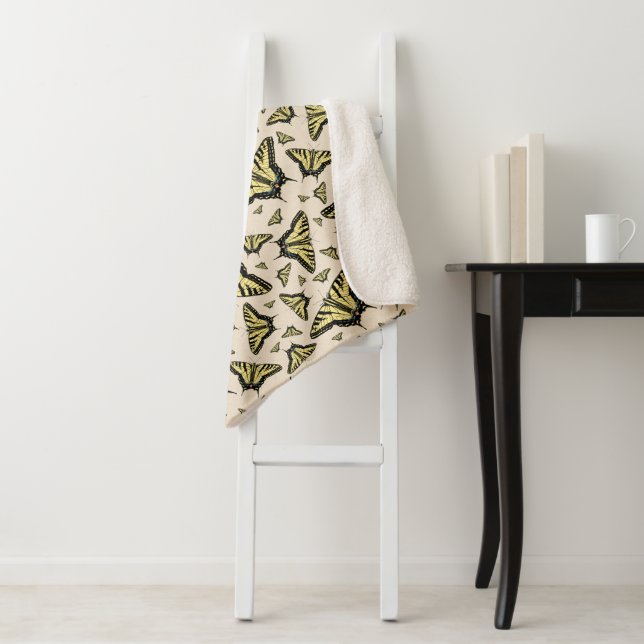 Cobertor Sherpa Borboletas do Sudoeste Amarelo (In Situ)