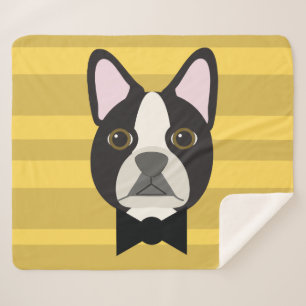 Cobertor Sherpa Boston Terrier