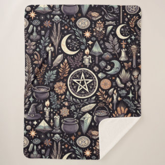 Cobertor Sherpa Botânica Encantada: Herbos e Bruxaria Mágicos