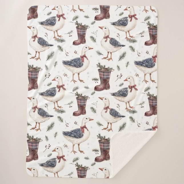 Cobertor Sherpa Botas Country Goose  (Frente)