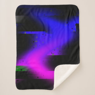 Cobertor Sherpa Brilho Plasma Preto
