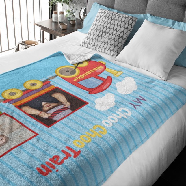 Cobertor Sherpa Brinquedo Toddler Boy Birthday Blue (Criador carregado)