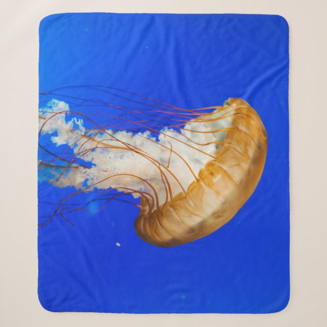 COBERTOR SHERPA BROWN JELLYFISH (Frente)