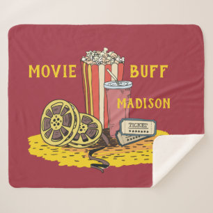 Cobertor Sherpa Buff de Filme de Texto Personalizado