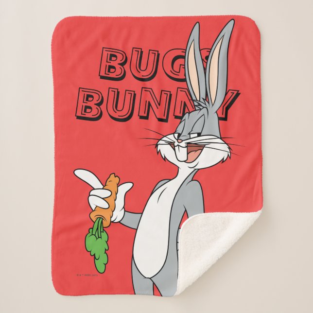 Cobertor Sherpa BUGS BUNNY™ With Carrot (Frente)