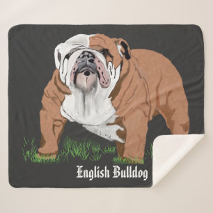 Cobertor Sherpa Buldogue Inglês