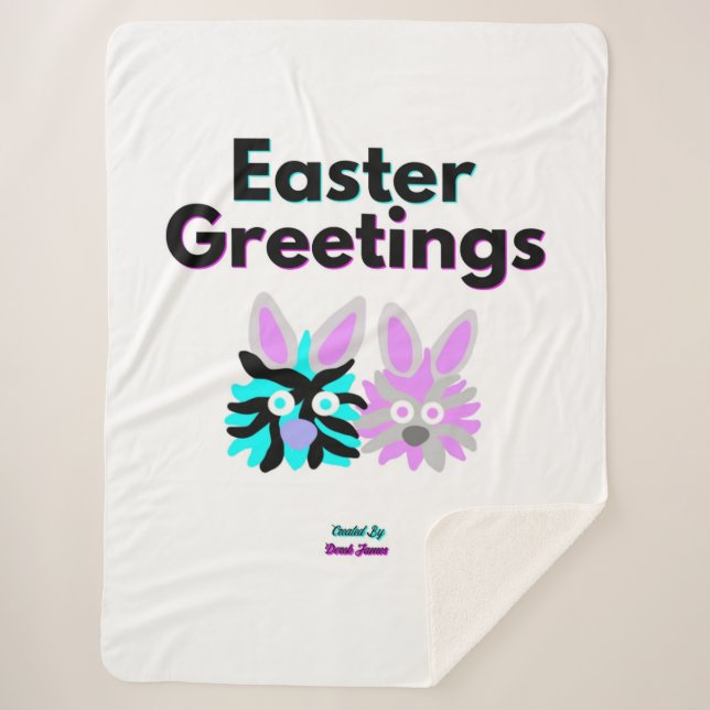 Cobertor Sherpa Bunny Felpudos Grande Sherpa Blanket (Frente)