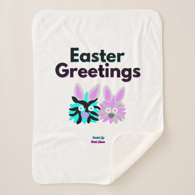 Cobertor Sherpa Bunny Felpudos Pequeno Sherpa Blanket (Frente)