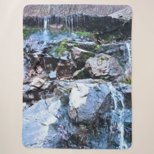 Cobertor Sherpa Cachoeira Cênica da Montanha - Natureza Selvagem R