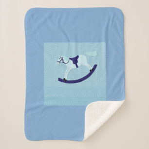 Cobertor Sherpa Cachorro Azul, Garoto Bonito