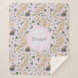 Cobertor Sherpa Cachorro cor-de-rosa - n' Cachorras Curvas Nome do