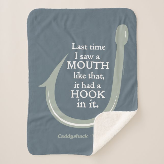 Cobertor Sherpa Caddyshack | A Última Vez Que Vi Uma Boca Assim (Frente)