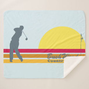 Cobertor Sherpa Caddyshack   Bushwood Country Club Sunrise