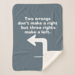 Cobertor Sherpa Caddyshack Dois erros não dão certo