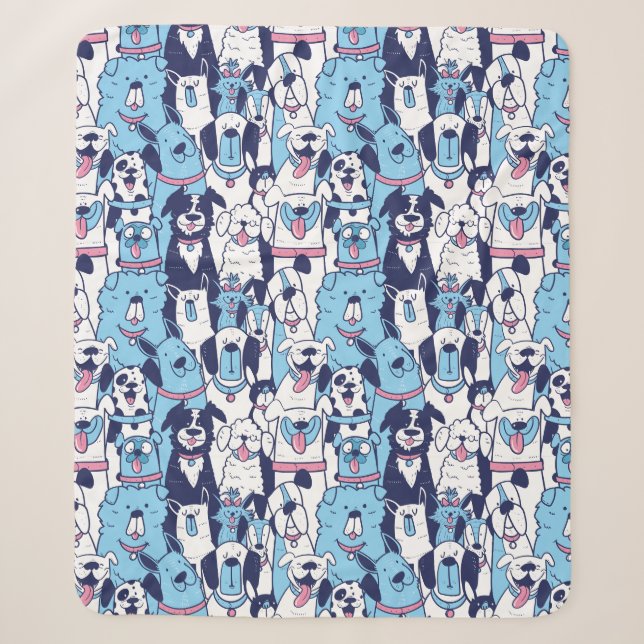 Cobertor Sherpa Cães bonitos Sherpa Blanket (Frente)