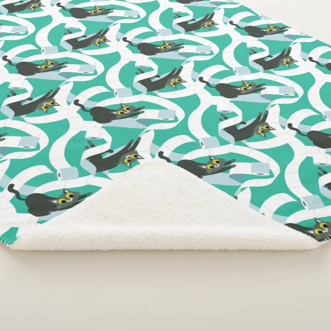 Cobertor Sherpa Cães de papel higiênico (3/4)