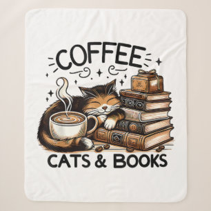 Cobertor Sherpa Café Engraçado Livros Sobre Presentes Mulheres Ide
