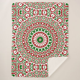 Cobertor Sherpa Caleidoscópio de Natal