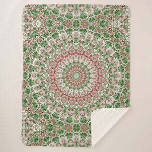 Cobertor Sherpa Caleidoscópio de Natal 11