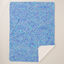 Caleidoscópio quebrado Sherpa Blanket