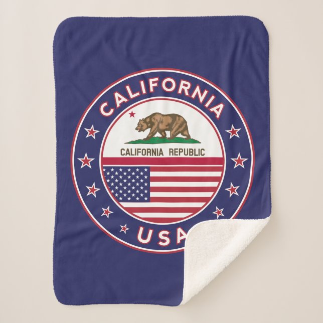 Cobertor Sherpa California Blanket (blue version) (Frente)