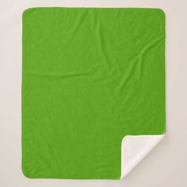 Cobertor Sherpa Calm & simple lime green textured background  (Frente)