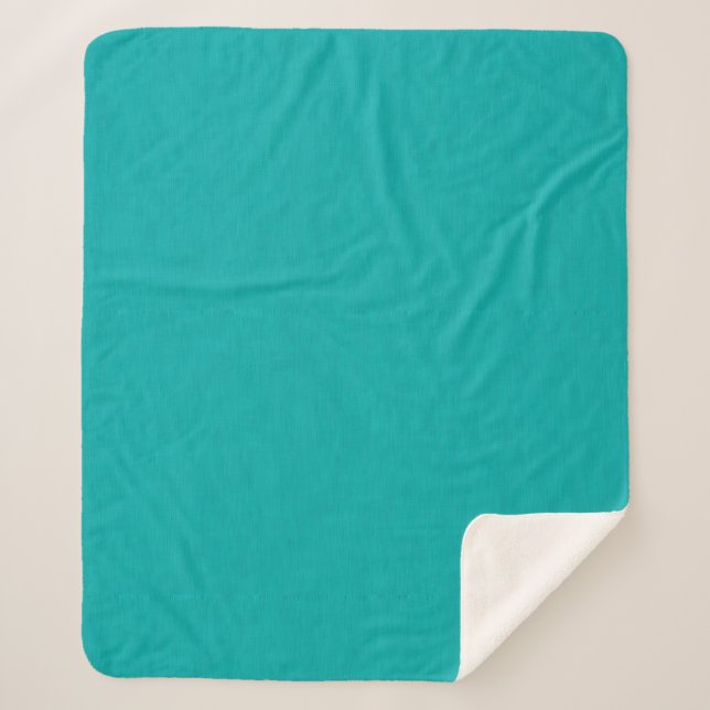 Cobertor Sherpa Calm & simple visual teal textured background  (Frente)