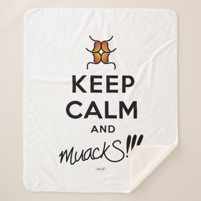 Cobertor Sherpa Calma e muack! (Frente)