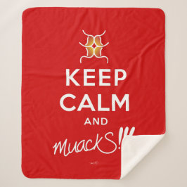 Cobertor Sherpa Calma e muack! &Branco