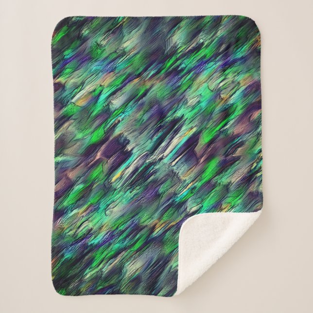 Cobertor Sherpa camadas de estalactite virtual ou de imagem destru (Frente)