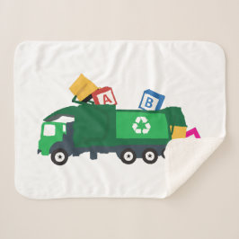 Cobertor Sherpa Caminhão de Lixo do Reciclagem ABC