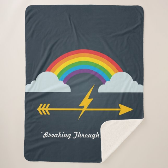 Cobertor Sherpa "Caminho para a Esperança" (Frente)