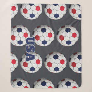 Cobertor Sherpa Camisa de futebol dos EUA