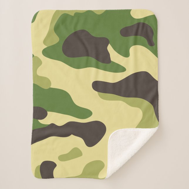 Cobertor Sherpa Camouflage (Frente)