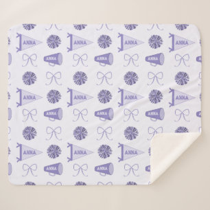 Cobertor Sherpa Camp Cheerleadering Pompom Viagem