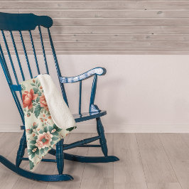 Cobertor Sherpa Campo de algodão Floral Sherpa Blanket