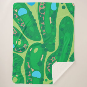 Cobertor Sherpa campo de golfe par verde