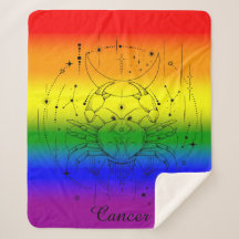 Cancer Zodiac LGBTQ Orde Arco-Íris Design de Astro