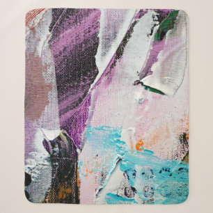 Cobertor Sherpa capa de fundo pintada,acrílico,arte,ar
