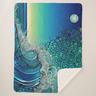 Cobertor Sherpa Capa de proteção do Surf surreal