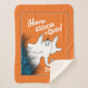 Cobertor Sherpa Capa do Livro em Espanhol Horton Escuta Quem