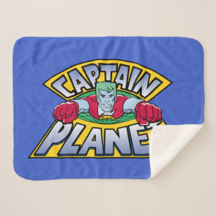 Cobertor Sherpa Captain Planet Logo