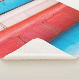 Cobertor Sherpa Caribe cores - abstrato