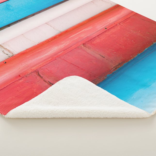 Cobertor Sherpa Caribe cores - abstrato (3/4)