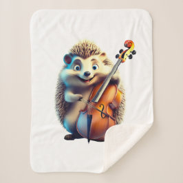 Cobertor Sherpa Caricatura, Cartoon, Ilustração Um musical